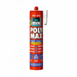 Κόλλα Σιλικόνη 425g POLYMAX HIGH TACK EXPRESS Λευκή BISON
