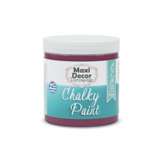 Χρώμα Κιμωλίας 250ml Maxi Decor Chalky 602 Μούρο