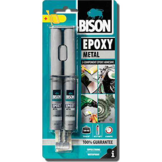 Bison Epoxy Metal Εποξική Κόλλα 24ml