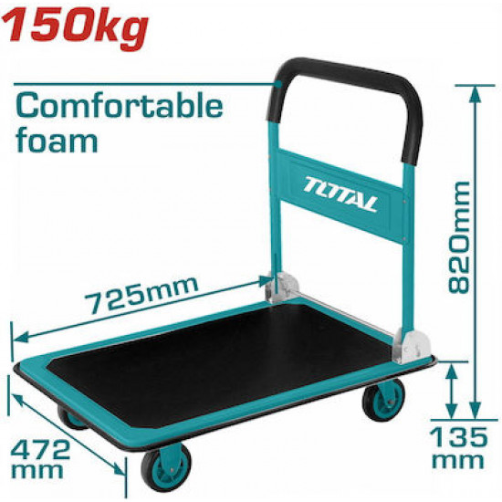 TOTAL ΠΛΑΤΦΟΡΜΑ ΜΕΤΑΦΟΡΑΣ ΠΤΥΣΣΟΜΕΝΗ 150Kg (THTHP11502)