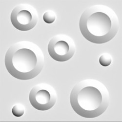 3D πανελ πολυστερινης κυκλοι 007-016