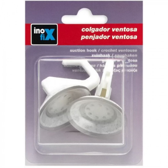 Inofix 1208 Γάντζος με Βεντούζα 42mm Τεμ 2