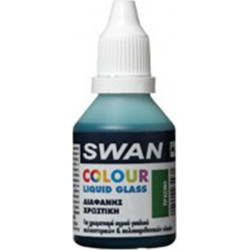 Mercola Swan Liquid Glass Χρωστική Χειροτεχνίας Πράσινη για Υγρό Γυαλί 30ml