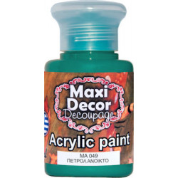 Ακρυλικό χρώμα ΜΑ049-ΠΕΤΡΟΛ ΑΝΟΙΧΤΟ 60 ml Maxi Decor