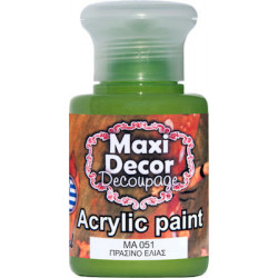 Ακρυλικό χρώμα ΜΑ051-ΠΡΑΣΙΝΟ ΕΛΙΑΣ 60 ml Maxi Decor