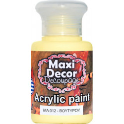 Ακρυλικό χρώμα ΜΑ012-ΒΟΥΤΙΡΟΥ 60 ml Maxi Decor