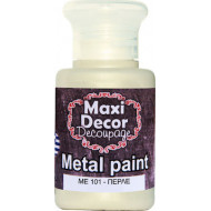 Ακρυλικό Μεταλλικό χρώμα ΜE101-ΠΕΡΛΑ 60ml Maxi Decor