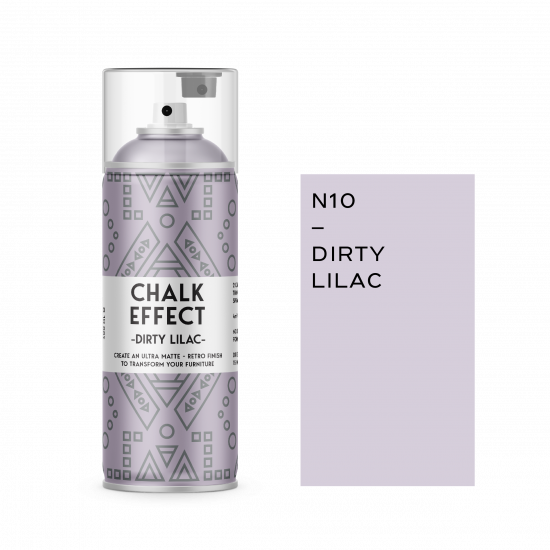 Spray Chalk Effect Cosmos Lac 400ml, Dirty Lilac N10