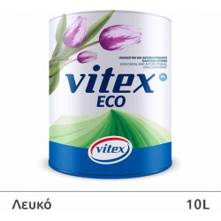 Vitex Eco Λευκό Οικολογικό Αντιμικροβιακό πλαστικό χρώμα 10Lt