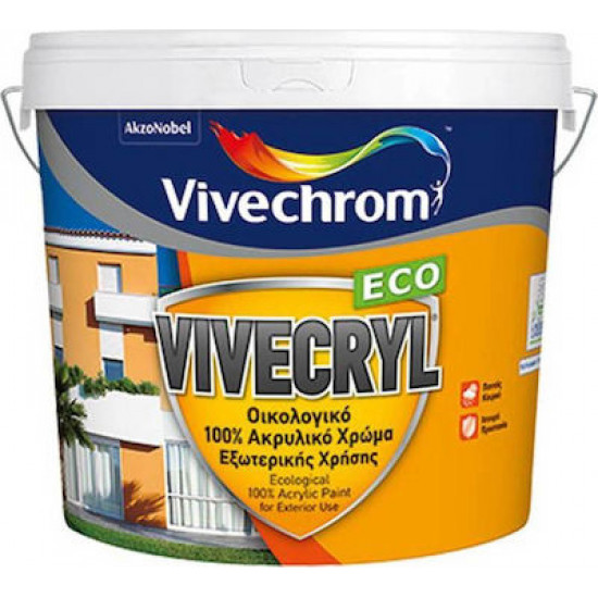 Vivecryl ECO Λευκό 10Lt -Vivechrom