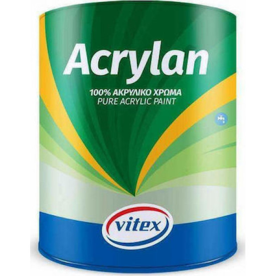 Vitex Acrylan Λευκό 100% Ακρυλικό χρώμα 0.750Lt