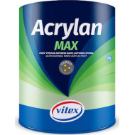 Vitex Acrylan Max Λευκό Ακρυλικο χρώμα Νανοτεχνολογίας 10Lt