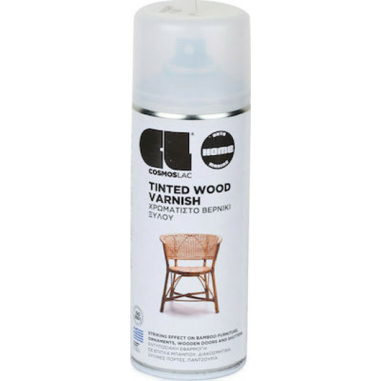 Cosmos Lac Σπρέι Βερνίκι Tinted Wood Varnish Καρυδιά 603 400ml