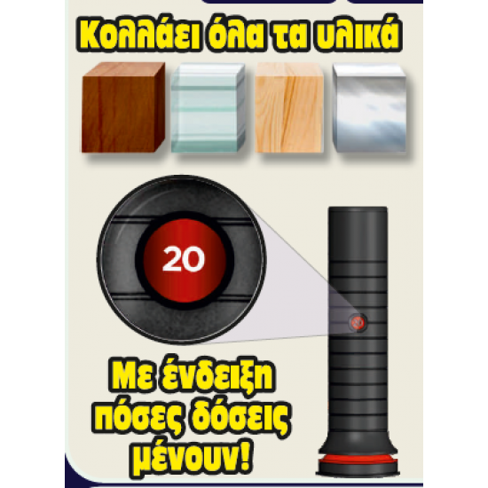 Κόλλα, όχι βίδες και καρφιά, pattex, click and fix