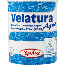 Χρωτέχ Velatura Aqua Oικολογικό Υπόστρωμα Βερνικοχρωμάτων Νερού Κατάλληλο για Ξύλο 0.75lt