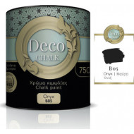 Pellachrom Deco Chalk Paint B05 Όνυξ Μαύρο 750ml