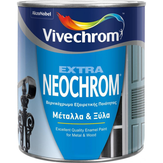 Βερνικόχρωμα Neochrom Extra 24 Mαύρο Ματ 750ml