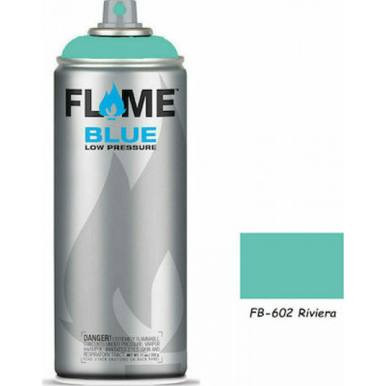 Flame Paint Σπρέι Βαφής FB Ακρυλικό με Ματ Εφέ Riviera FB-602 400ml 