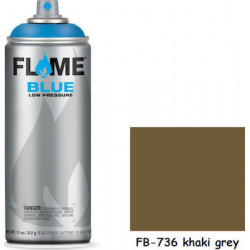 Flame Paint Σπρέι Βαφής FB Ακρυλικό με Ματ Εφέ Khaki Grey FB-736 400ml 
