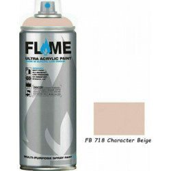 Flame Paint Σπρέι Βαφής FB Ακρυλικό με Ματ Εφέ New Character Beige FB-718 400ml 