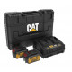 CAT COMBO-07 ΔΡΑΠΑΝΟΚΑΤΣΑΒΙΔΟ ΚΡΟΥΣΤΙΚΟ DX12B + ΜΠΟΥΛΟΝΟΚΛΕΙΔΟ DX72B + ΔΩΡΟ 2 ΚΑΣΕΤΙΝΕΣ + 1+1 ΔΩΡΟ ΜΠΑΤΑΡΙΕΣ 4.0Ah ΜΕ ΔΙΠΛΟ ΦΟΡΤΙΣΤΗ DXK900