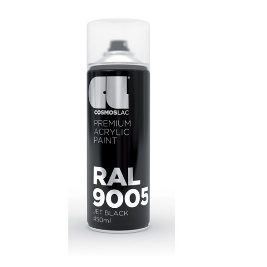 Σπρέι Βαφής Ακρυλικό Premium Acrylic Μαύρο Ral9005 Νο303 Gloss 400ml Cosmoslac