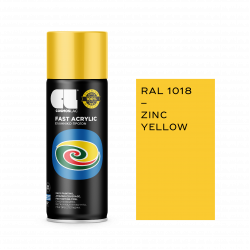Σπρέι Κίτρινο Zinc RAL1018 Fast Acrylic 400ml Cosmoslac