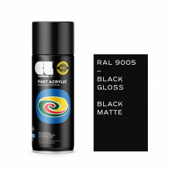 Σπρέι Μαύρο RAL9005 Fast Acrylic 400ml Cosmoslac