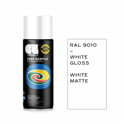 Σπρέι Λευκό RAL9010 Fast Acrylic 400ml Cosmoslac