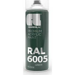Σπρέι Βαφής Ακρυλικό Πράσινο Moss Ral6005 Premium Acrylic Νο314 400ml Cosmoslac
