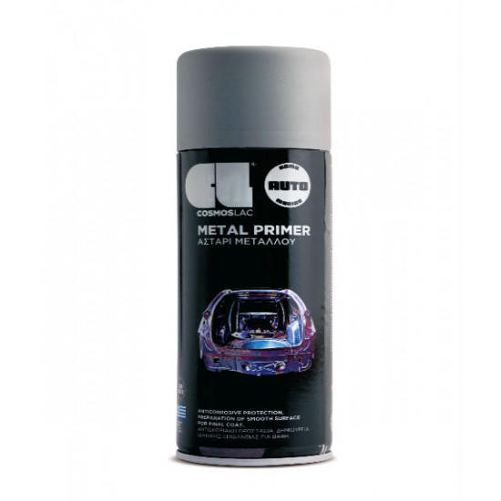 Σπρέι Αστάρι Γκρί Διάφανο Νο346 Metal Primer 400ml Cosmoslac