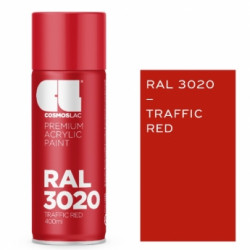 Σπρέι Βαφής Ακρυλικό Κόκκινο Ral3020 Premium Acrylic Νο312 400ml Cosmoslac