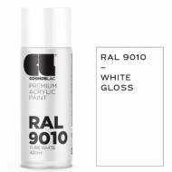 Σπρέι Βαφής Ακρυλικό Λεύκο Ral9010 Premium Acrylic Νο300 400ml Cosmoslac