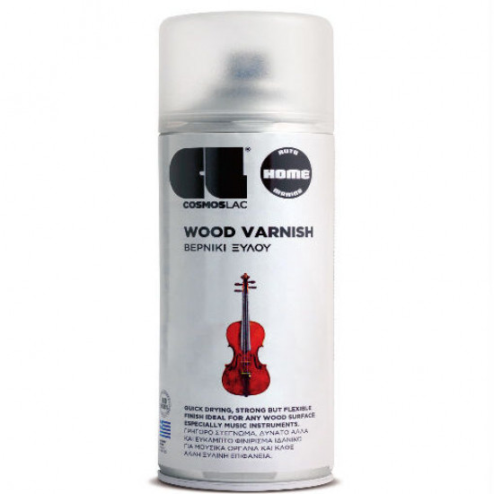 Σπρέι Βερνίκι Ξύλου Διάφανο Νο375 Wood Varnish 400ml Cosmoslac