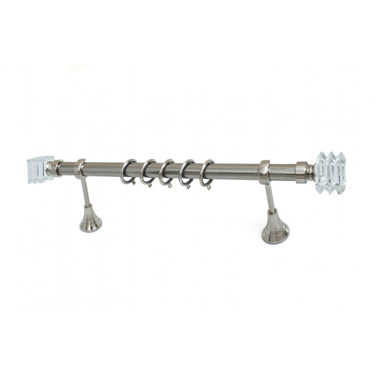 Kουρτινόξυλo BEST Φ25 bo67 Νίκελ Μάτ Inox