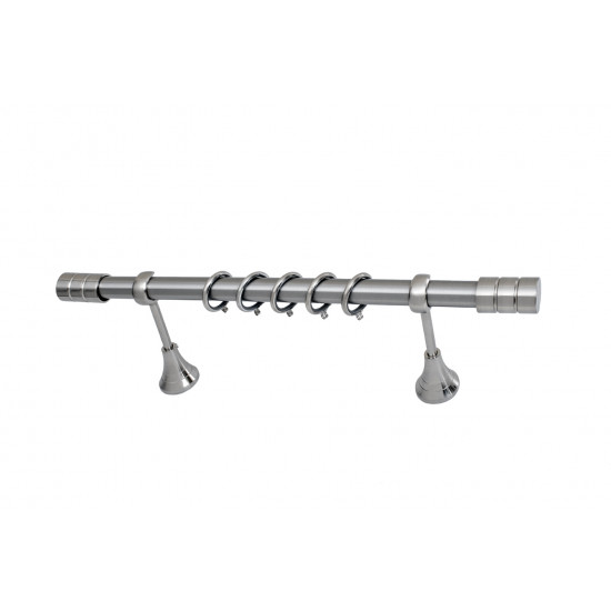 Kουρτινόξυλo BEST Φ25 bo58 Νίκελ Μάτ Inox