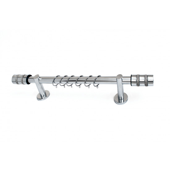 Kουρτινόξυλo BEST Φ25 bo51 2,00m Νίκελ Inox