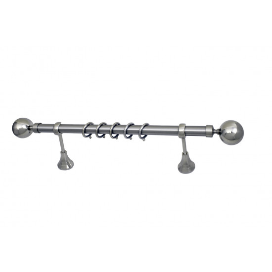 Kουρτινόξυλo BEST Φ25 bo62  Νίκελ Μάτ Inox