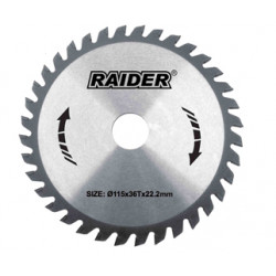 RAIDER ΔΙΣΚΟΣ ΚΟΠΗΣ ΞΥΛΟΥ Φ115/36Δ 163134
