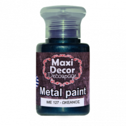 Ακρυλικό Μεταλλικό χρώμα ΜE127-Ωκεανός 60ml Maxi Decor