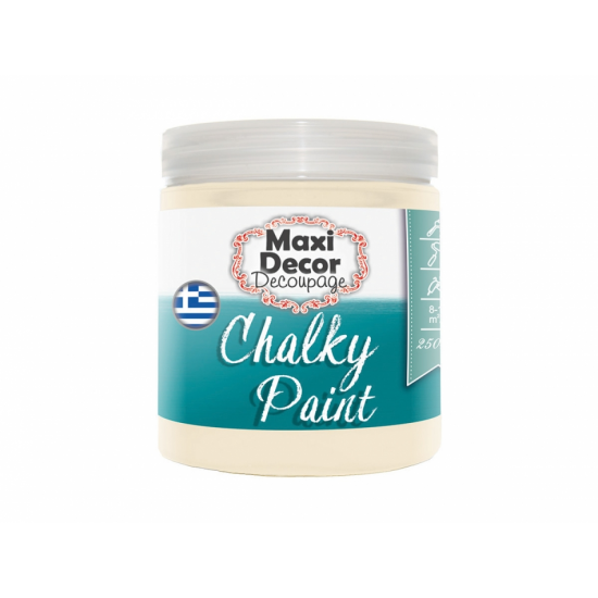 Χρώμα Κιμωλίας 250ml Maxi Decor Chalky 522 Κρέμ