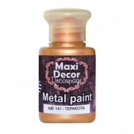 Ακρυλικό Μεταλλικό χρώμα ΜE141-Τερακότα 60ml Maxi Decor