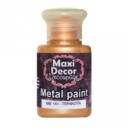 Ακρυλικό Μεταλλικό χρώμα ΜE141-Τερακότα 60ml Maxi Decor