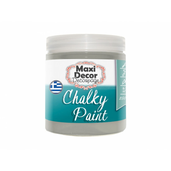 Χρώμα Κιμωλίας 250ml Maxi Decor Chalky 523 Γκρί ανοικτό