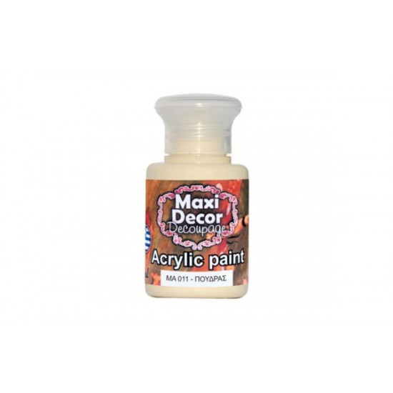  Ακρυλικό χρώμα ΜΑ011-πούδρας 60 ml Maxi Decor