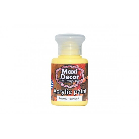 Ακρυλικό χρώμα ΜΑ013-Βανίλιας 60 ml Maxi Decor