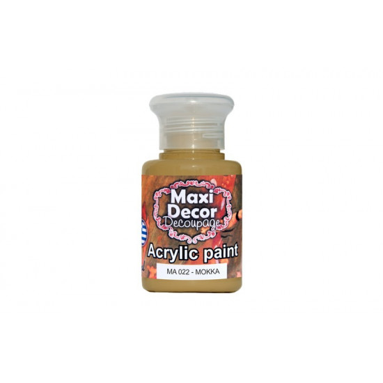 Ακρυλικό χρώμα ΜΑ022-Μόκκα 60 ml Maxi Decor