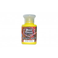 Ακρυλικό χρώμα ΜΑ055-Κίτρινο 60 ml Maxi Decor