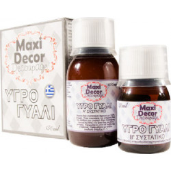 Maxi Decor Σετ Υγρό Γυαλί 100ml & Καταλύτης 50ml