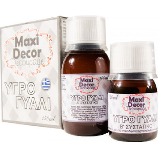 Maxi Decor Σετ Υγρό Γυαλί 100ml & Καταλύτης 50ml
